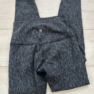 Lululemon Gray Camouflage Leggings